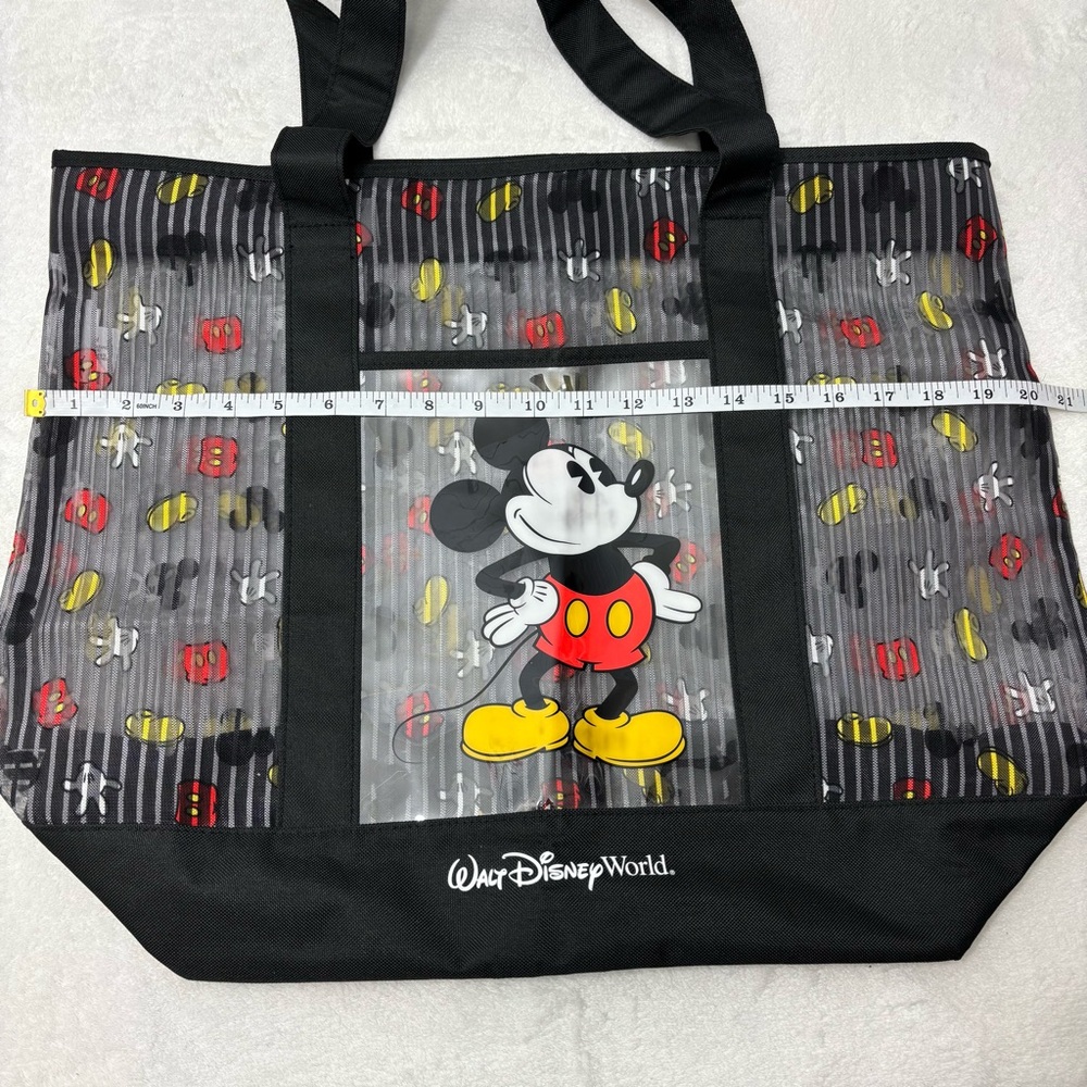 Disney Walt Disney World Mickey Mouse Large Striped Tote - Picture 4 of 10